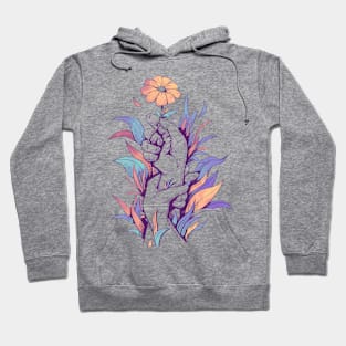 BEAUTIFUL HANDS HOLDING FLOWER Hoodie